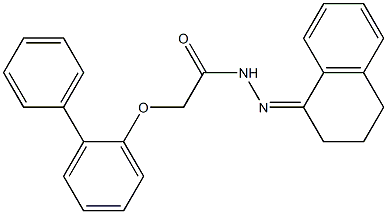2-([1,1'-biphenyl]-2-yloxy)-N'-[3,4-dihydro-1(2H)-naphthalenylidene]acetohydrazide|