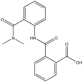 2-({2-[(dimethylamino)carbonyl]anilino}carbonyl)benzoic acid,,结构式