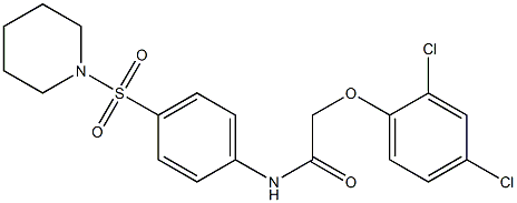 2-(2,4-dichlorophenoxy)-N-[4-(1-piperidinylsulfonyl)phenyl]acetamide|