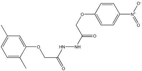 2-(2,5-dimethylphenoxy)-N'-[2-(4-nitrophenoxy)acetyl]acetohydrazide