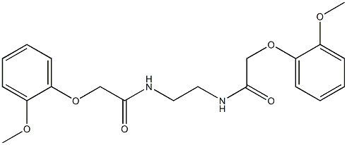 2-(2-methoxyphenoxy)-N-(2-{[2-(2-methoxyphenoxy)acetyl]amino}ethyl)acetamide,,结构式