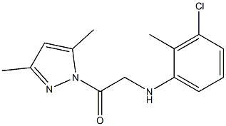 2-(3-chloro-2-methylanilino)-1-(3,5-dimethyl-1H-pyrazol-1-yl)-1-ethanone