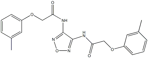 2-(3-methylphenoxy)-N-(4-{[2-(3-methylphenoxy)acetyl]amino}-1,2,5-oxadiazol-3-yl)acetamide