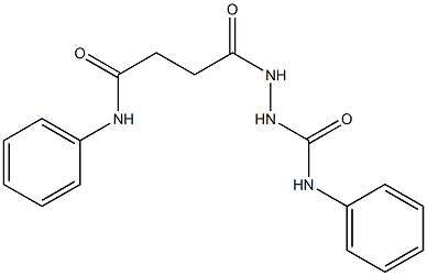 2-(4-anilino-4-oxobutanoyl)-N-phenyl-1-hydrazinecarboxamide Structure