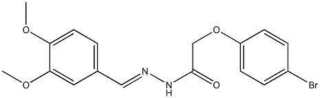 2-(4-bromophenoxy)-N'-[(E)-(3,4-dimethoxyphenyl)methylidene]acetohydrazide