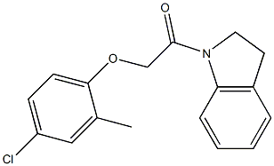  2-(4-chloro-2-methylphenoxy)-1-(2,3-dihydro-1H-indol-1-yl)-1-ethanone