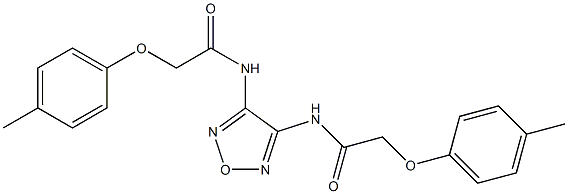 2-(4-methylphenoxy)-N-(4-{[2-(4-methylphenoxy)acetyl]amino}-1,2,5-oxadiazol-3-yl)acetamide|