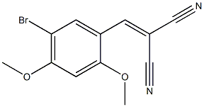 2-(5-bromo-2,4-dimethoxybenzylidene)malononitrile Structure