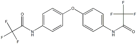 2,2,2-trifluoro-N-(4-{4-[(2,2,2-trifluoroacetyl)amino]phenoxy}phenyl)acetamide 化学構造式