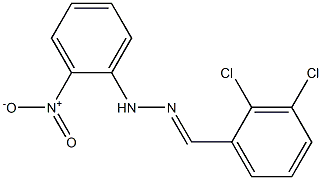 2,3-dichlorobenzaldehyde N-(2-nitrophenyl)hydrazone Structure