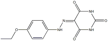 2,4,5,6(1H,3H)-pyrimidinetetrone 5-[N-(4-ethoxyphenyl)hydrazone] Struktur