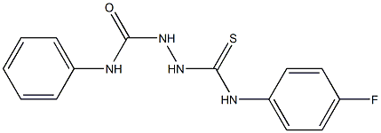 2-[(4-fluoroanilino)carbothioyl]-N-phenyl-1-hydrazinecarboxamide Structure