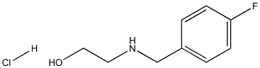 2-[(4-fluorobenzyl)amino]-1-ethanol hydrochloride Structure