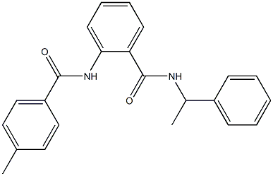  2-[(4-methylbenzoyl)amino]-N-(1-phenylethyl)benzamide