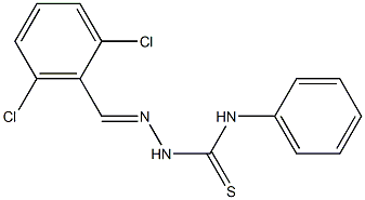 2-[(E)-(2,6-dichlorophenyl)methylidene]-N-phenyl-1-hydrazinecarbothioamide Structure