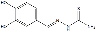 2-[(E)-(3,4-dihydroxyphenyl)methylidene]-1-hydrazinecarbothioamide,,结构式