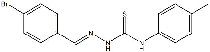 2-[(E)-(4-bromophenyl)methylidene]-N-(4-methylphenyl)-1-hydrazinecarbothioamide Structure