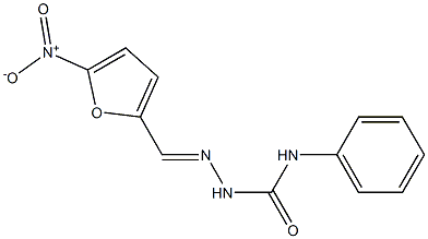 2-[(E)-(5-nitro-2-furyl)methylidene]-N-phenyl-1-hydrazinecarboxamide 化学構造式