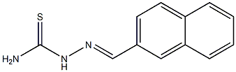 2-[(E)-2-naphthylmethylidene]-1-hydrazinecarbothioamide,,结构式