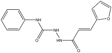 2-[(E)-3-(2-furyl)-2-propenoyl]-N-phenyl-1-hydrazinecarboxamide 化学構造式