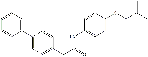 2-[1,1'-biphenyl]-4-yl-N-{4-[(2-methyl-2-propenyl)oxy]phenyl}acetamide