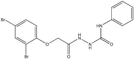 2-[2-(2,4-dibromophenoxy)acetyl]-N-phenyl-1-hydrazinecarboxamide