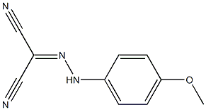 2-[2-(4-methoxyphenyl)hydrazono]malononitrile Structure