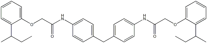 2-[2-(sec-butyl)phenoxy]-N-{4-[4-({2-[2-(sec-butyl)phenoxy]acetyl}amino)benzyl]phenyl}acetamide