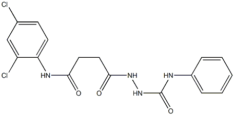 2-[4-(2,4-dichloroanilino)-4-oxobutanoyl]-N-phenyl-1-hydrazinecarboxamide