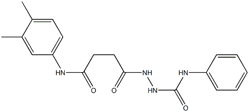  2-[4-(3,4-dimethylanilino)-4-oxobutanoyl]-N-phenyl-1-hydrazinecarboxamide