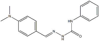 2-{(E)-[4-(dimethylamino)phenyl]methylidene}-N-phenyl-1-hydrazinecarboxamide Structure