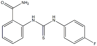 2-{[(4-fluoroanilino)carbothioyl]amino}benzamide 化学構造式
