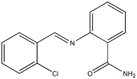 2-{[(E)-(2-chlorophenyl)methylidene]amino}benzamide Structure