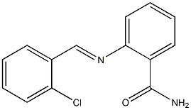  2-{[(E)-(2-chlorophenyl)methylidene]amino}benzamide