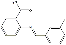 2-{[(E)-(3-methylphenyl)methylidene]amino}benzamide|