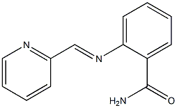 2-{[(E)-2-pyridinylmethylidene]amino}benzamide Struktur