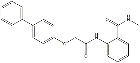 2-{[2-([1,1'-biphenyl]-4-yloxy)acetyl]amino}-N-methylbenzamide