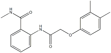 2-{[2-(3,4-dimethylphenoxy)acetyl]amino}-N-methylbenzamide