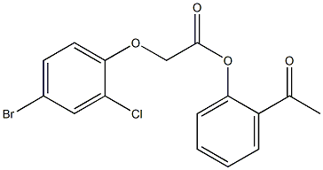  2-acetylphenyl 2-(4-bromo-2-chlorophenoxy)acetate