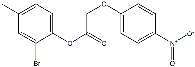 2-bromo-4-methylphenyl 2-(4-nitrophenoxy)acetate Structure