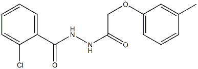 2-chloro-N'-[2-(3-methylphenoxy)acetyl]benzohydrazide