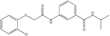 3-{[2-(2-chlorophenoxy)acetyl]amino}-N-isopropylbenzamide