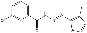  3-chloro-N'-[(E)-(3-methyl-2-thienyl)methylidene]benzohydrazide