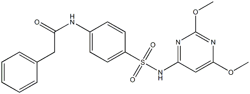 N-(4-{[(2,6-dimethoxy-4-pyrimidinyl)amino]sulfonyl}phenyl)-2-phenylacetamide