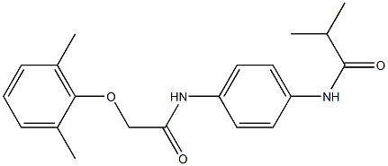 N-(4-{[2-(2,6-dimethylphenoxy)acetyl]amino}phenyl)-2-methylpropanamide Structure