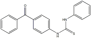 N-(4-benzoylphenyl)-N'-phenylthiourea Structure