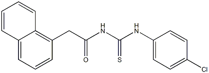 N-(4-chlorophenyl)-N'-[2-(1-naphthyl)acetyl]thiourea Struktur