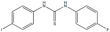 N-(4-fluorophenyl)-N'-(4-iodophenyl)thiourea Struktur