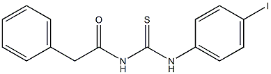 N-(4-iodophenyl)-N'-(2-phenylacetyl)thiourea Struktur