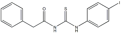 N-(4-iodophenyl)-N'-(2-phenylacetyl)thiourea Structure